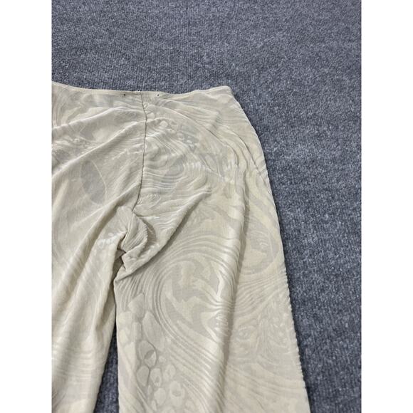 I. AM.GIA Amina Mesh Velvet Burnout Cut Out Low Rise Flare Groovy Pants 2XS Y2K - Picture 10 of 15